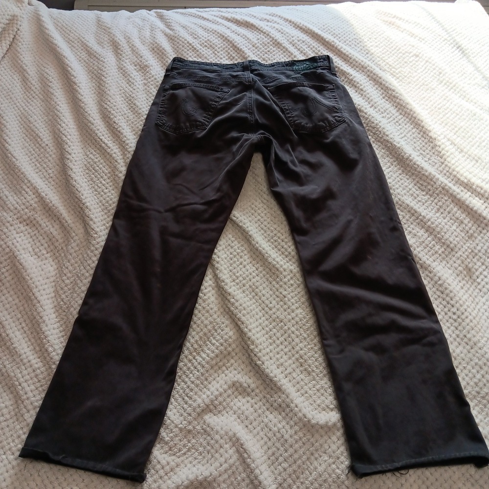 AG Adriano Goldschmied Protege Pants Gray Straight Leg Men 36x34( Fits 36x 30)‎ - Picture 14 of 16